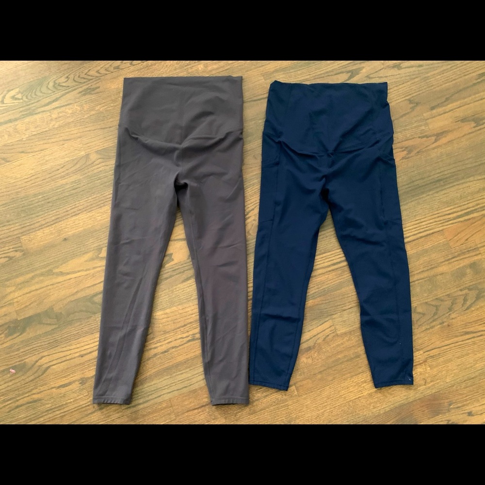 2 pairs Fabletics Maternity Workout pants